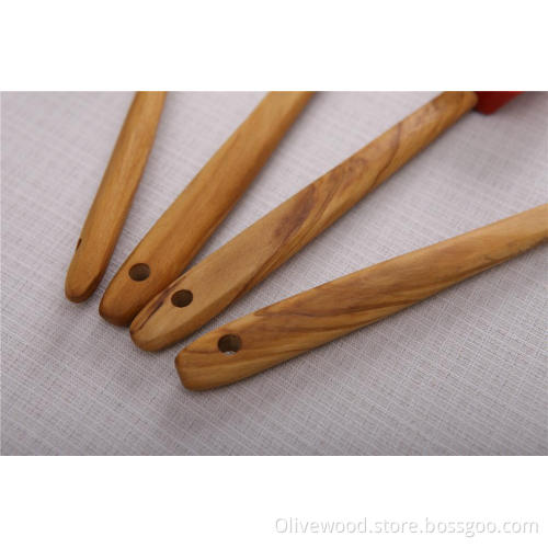 Silikon Utensil Mit Olivenholz Griff
